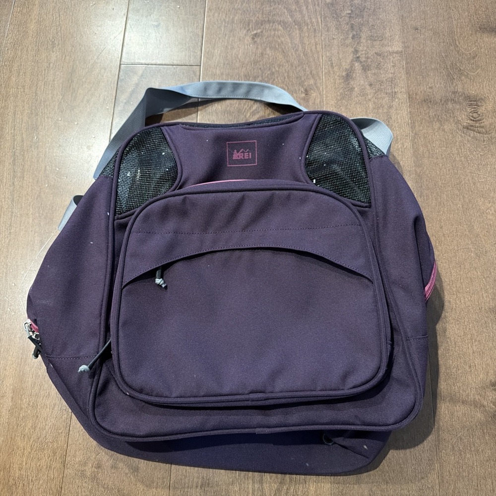 REI Co-op Boot Bag Backpack Purple Skiing Snowboarding Travel Gear Bag